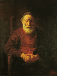 Рембрандт 'Старик в красном'