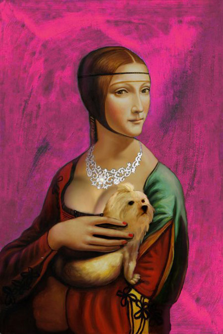 Леонардо да Винчи «Дама с горностаем»